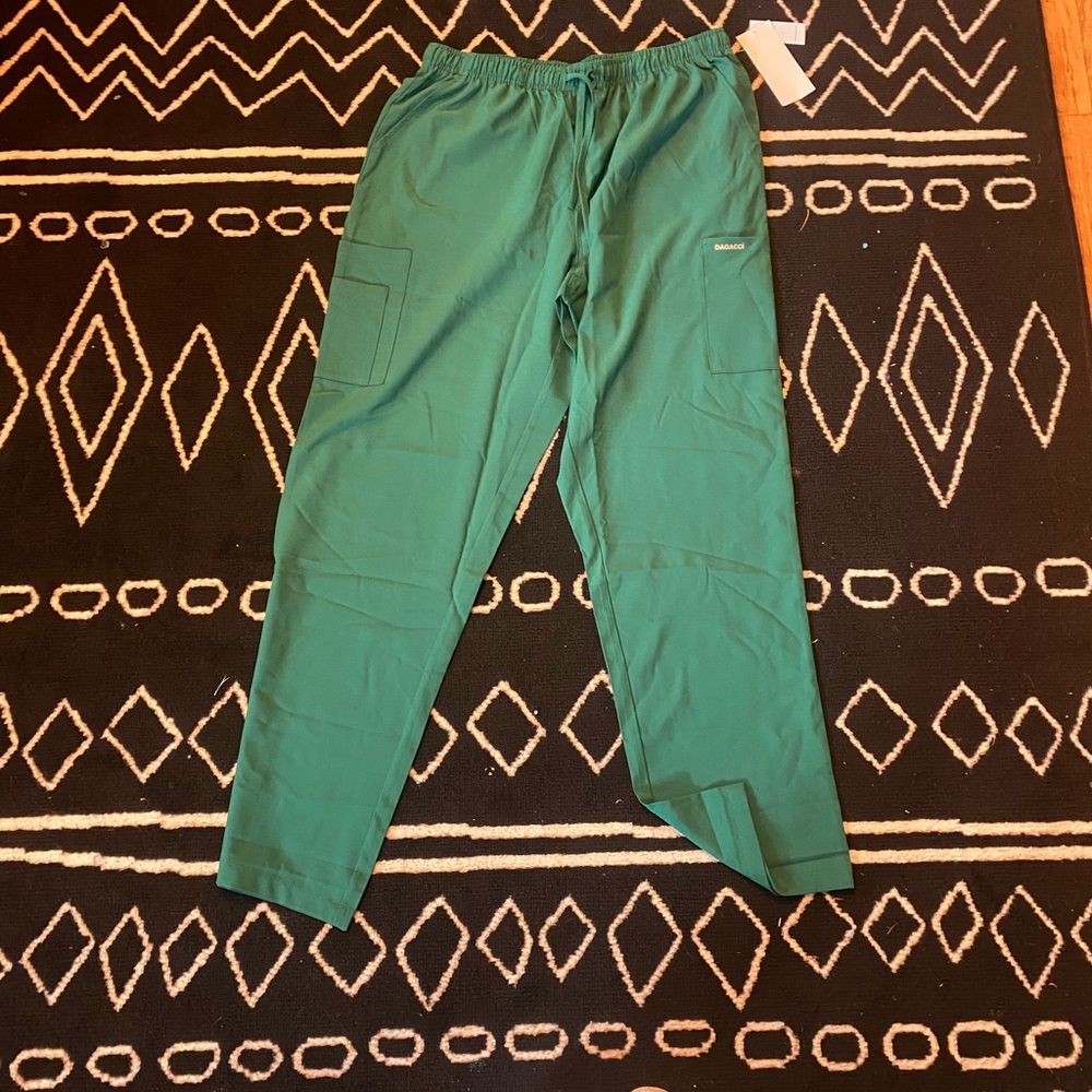 Large green scrubs